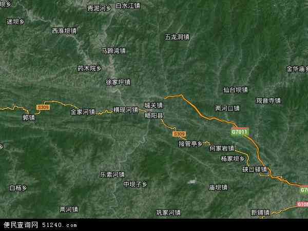 略阳县地图 - 略阳县卫星地图 - 略阳县高清航拍