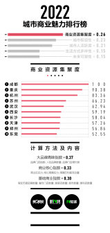 2022年中国城市商业魅力排行榜