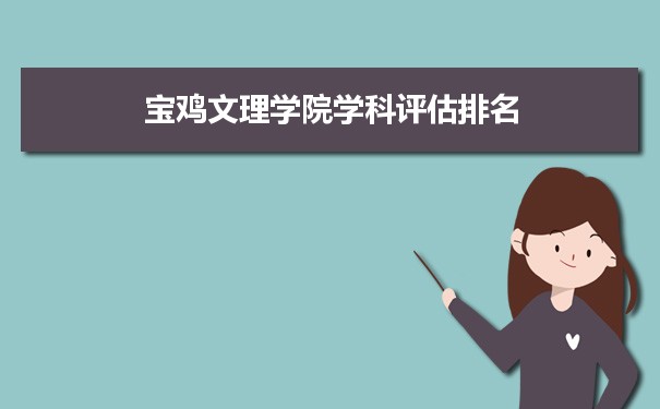 宝鸡文理学院学科评估排名及重点学科建设名单