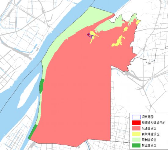 鼓楼区新增用地安排示意图。