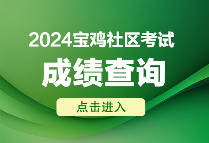 2024年宝鸡社区工作者考试成绩查询入口