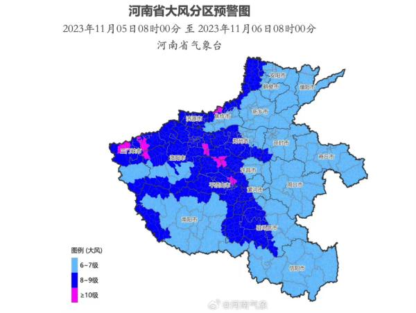 连发79条预警!河南多地大风,局部暴雨!