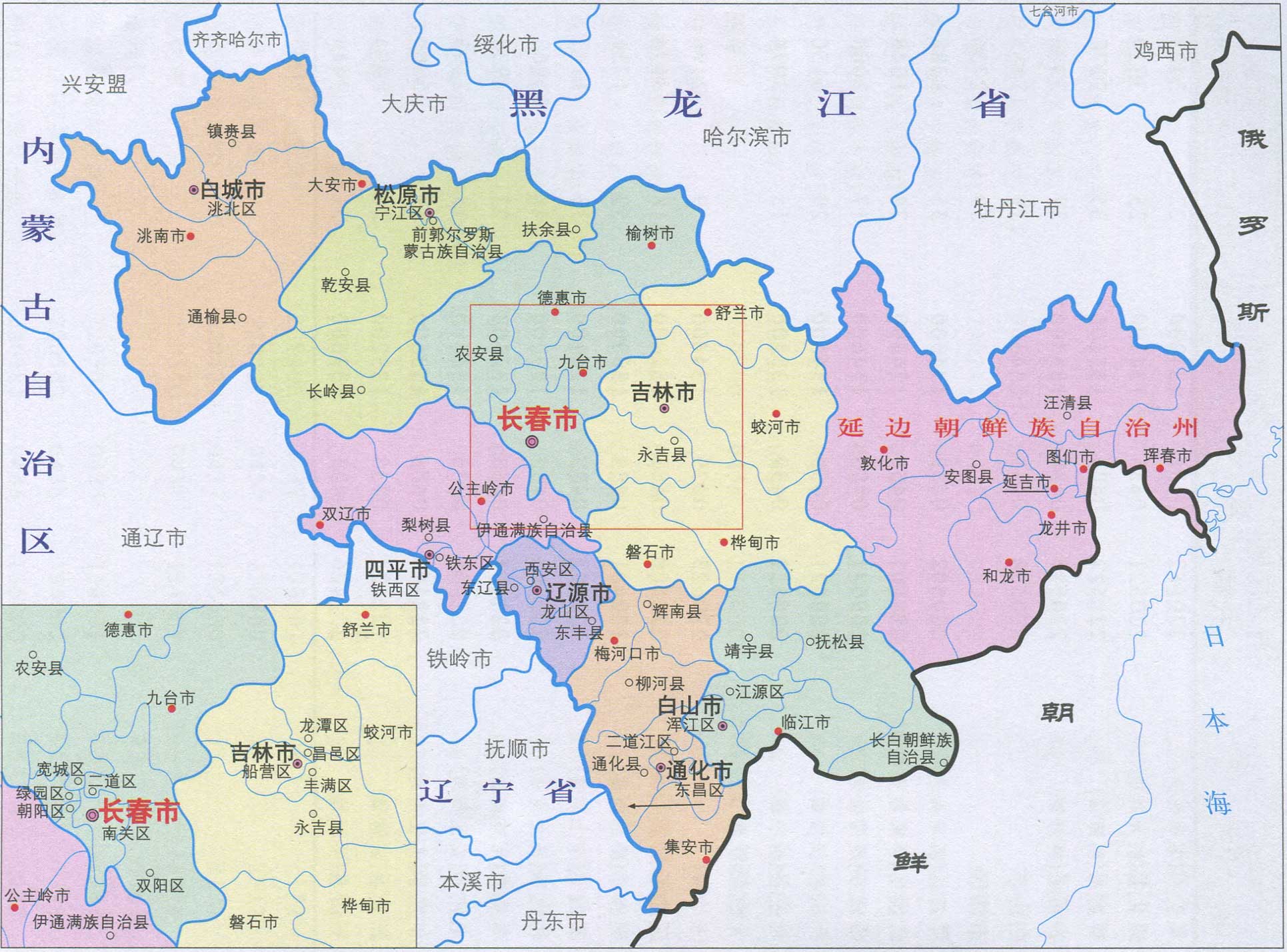 吉林省地图