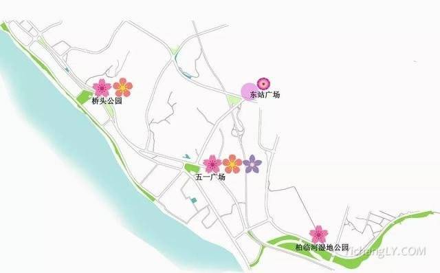 2021春季赏花线路图