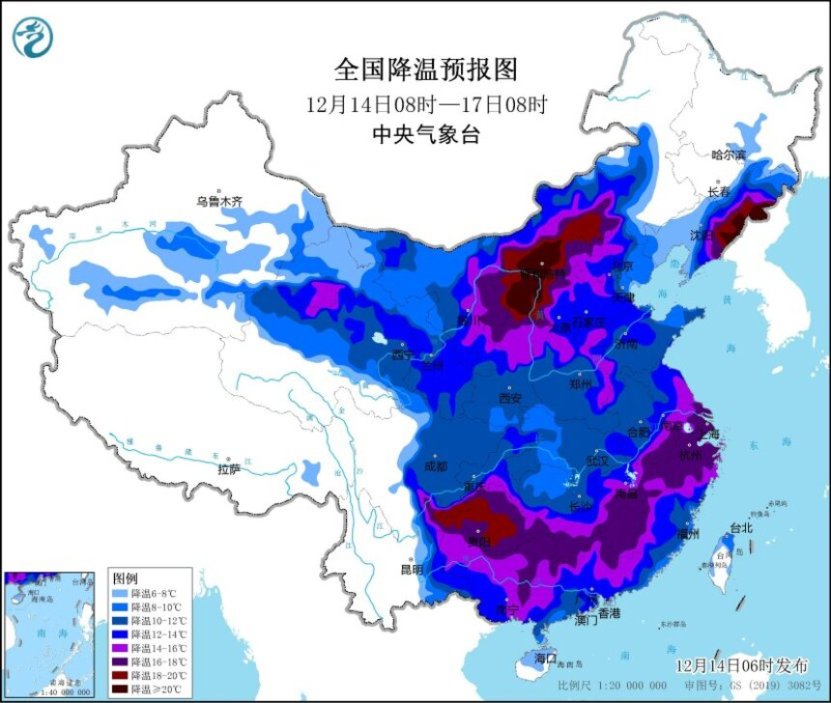 中东部地区有大范围雨雪 强寒潮继续影响我国大部地区